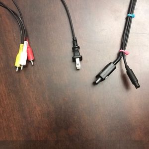 Nintendo dol-002 power supply and AV cord for GameCube.